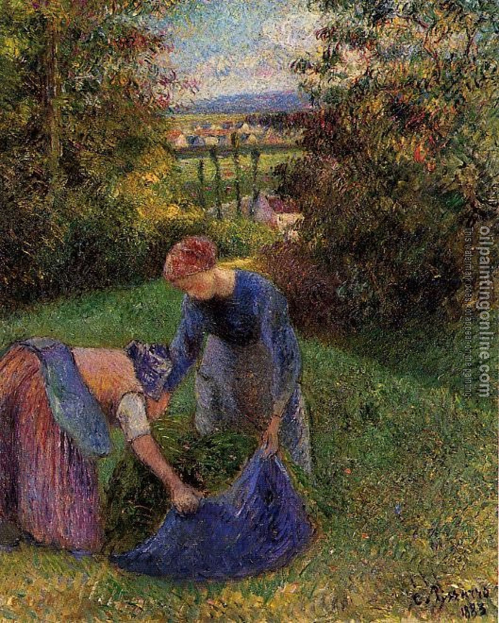 Pissarro, Camille - Women Gathering Grass